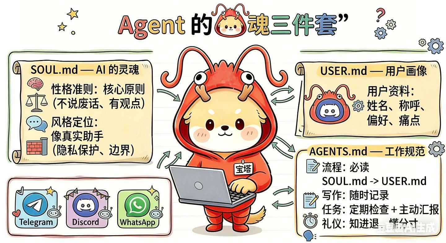 给龙虾注入灵魂：SOUL.md 定义性格